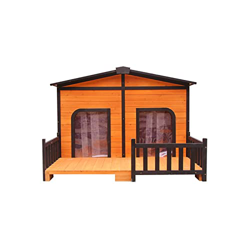 KIZQYN Caseta Gato Casa de Perro al Aire Libre Patio Mascota Corgi Perrera casa de Perro Grande Perrera Jaula de Perro Casetas y condominios para Gato características