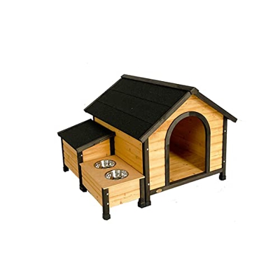 KIZQYN Caseta Gato Dog Villa Perrera al Aire Libre casa de Perro al Aire Libre Perrera Grande casa de Perro Perrera Viene con Caja de Almacenamiento C