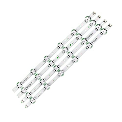 CARZE 4 Piezas DIRIGIÓ Falta de retroiluminación Adecuada for LG 49 '' TV 6916L-2862A 6916L-2863A V17 49 R1 + L1 Art3 49UJ670V-ZD 49UJ651V LC490DGG (F