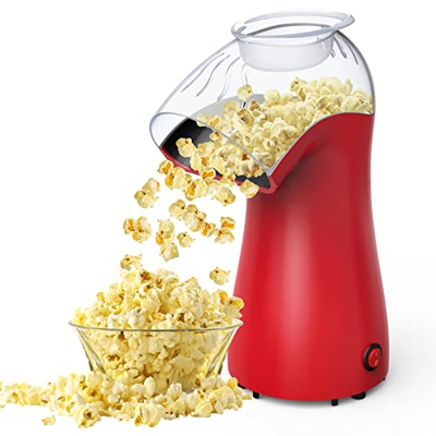Leadpo - Máquina para palomitas de maíz de aire caliente, sin BPA, 96 % tasa de popping en 2 minutos, palomitas de maíz, palomitas eléctricas rápidas,