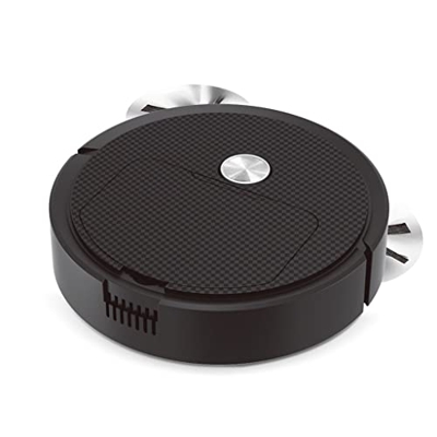 Flashing Robot Aspirador USB Recargable Robot de Barrido Inteligente Aspirador de Barrido Automático (Color : Black, Size : 220x62mm)