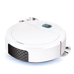 Flashing Robot de Barrido Inteligente Barredor doméstico Barrer y aspirar Aspirador inalámbrico UV Robots de Barrido (Color : White, Size : 20 * 20 *  características