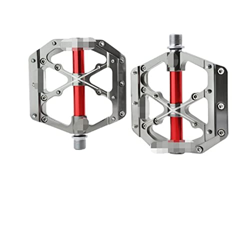 YUAILI Store Ajuste for Pedal de Bicicleta 3 rodamientos Antideslizante MTB Pedales aleación de Aluminio Plano aplicable Impermeable Pedales de Bicicl precio