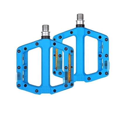 YUAILI Store Ajuste for 3 rodamientos sellados Pedales de Bicicleta Nylon Road BMX MTB Pedales de Bicicleta ultraligeros Antideslizantes Impermeables 