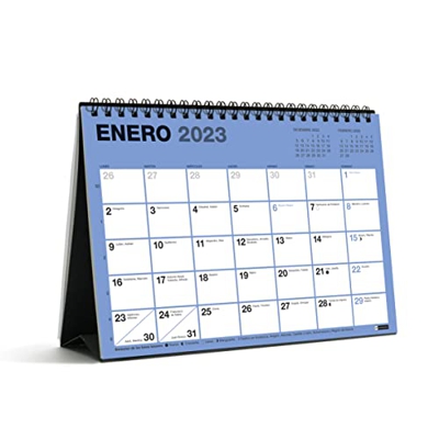 Miquelrius - Calendario sobremesa 2023 Chromat - tamaño A5 - con espacio para anotar - Español