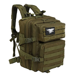 LHI Mochila Táctica Militar 25L Army Molle Bug Out Bag 3 Días Mochila De Asalto Grande Para Senderismo, Camping, Caza - Ejercito verde precio