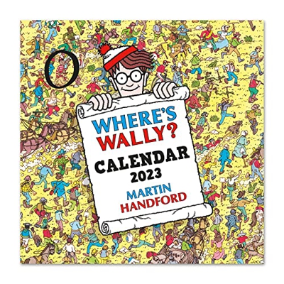 Grupo Erik Calendario Dónde está Wally 2023 - Calendario 2023 pared con certificado FSC - Calendario mensual 30x30 cm - Producto con licencia oficial,