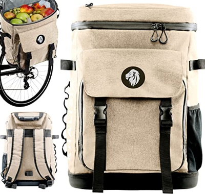 KHALISIA Bolsa isotérmica, Bolsa para Bicicleta para portaequipajes, se Puede Utilizar como Bolsa portaequipajes, Mochila para Bicicleta, Bolsa de píc