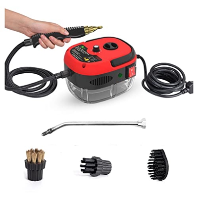 Limpiador de Vapor Portatil de Mano, Limpiador de Vapor para Auto, MáQuina de Limpieza a Vapor Alta Presion, 2500W, para Muebles De Cocina, BañO Y Coc