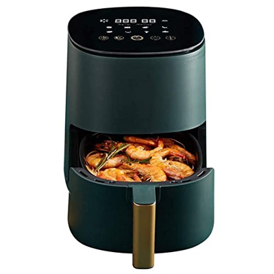 Freidora de Aire, freidora de Aire eléctrica Inteligente sin Aceite de 2,5 l, Temporizador y Control de Temperatura Ajustable, sartén Antiadherente, M