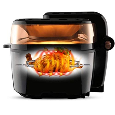 Freidora de Aire de Gran Capacidad de 10 litros, freidora eléctrica Inteligente Completamente automática para Uso doméstico, Horno de Aire sin Aceite 