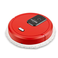 Flashing Robot Aspirador multifunción, máquina de Suelo Inteligente inalámbrica for Limpieza del hogar, aspiradora de Barrido (Color : Red, Size : One precio