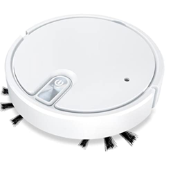 Flashing Robot Aspirador Inteligente inalámbrico Multifuncional, aspiradora ultrasilenciosa, humidificación, Uso Familiar (Color : White, Size : One S precio