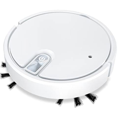 Flashing Robot Aspirador Inteligente inalámbrico Multifuncional, aspiradora ultrasilenciosa, humidificación, Uso Familiar (Color : White, Size : One S