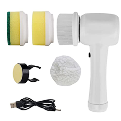 Rianpesn Fregadora eléctrica inalámbrica, Limpiador de Centrifugado Recargable con fregadora eléctrica eficiente, Fregadora giratoria eléctrica para L en oferta