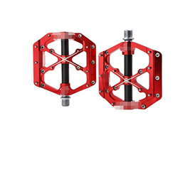 YUAILI Store Ajuste for Pedal de Bicicleta 3 rodamientos Antideslizante MTB Pedales aleación de Aluminio Plano aplicable Impermeable Pedales de Bicicl precio