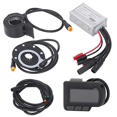 LBEC Kit de ModificacióN de Bicicleta eléCtrica, Controlador de Motor de Bicicleta eléCtrica 15A Rendimiento Confiable Buena Dureza para Motor de 350W