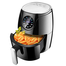 Freidora de Aire Inteligente Freidora de Aire Caliente sin Aceite 2.6L 1000W Protección contra sobretemperatura Temporizador Digital y Control de Temp en oferta