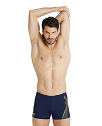Arena Graphic Bañador corto para hombre, Navy/Soft Green, 85 precio