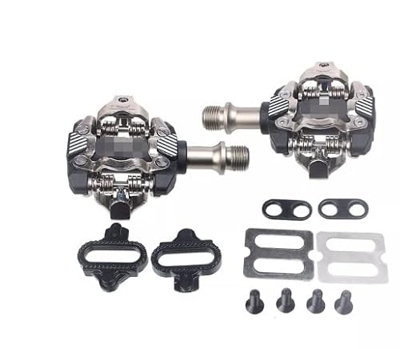 YUAILI Store Ajuste for Bicicleta de montaña Pedalen automático Clip Bicicleta Paddle SPD Cleats Reposapiés autoblocante for rodamientos de Ciclismo (
