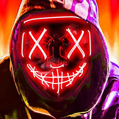 PEEOED LED Mascaras Halloween, LED Purga Mascaras espeluznante, Máscara de luces LED con 3 modos de Iluminación para Fiestas de Disfraces Cosplay Carn