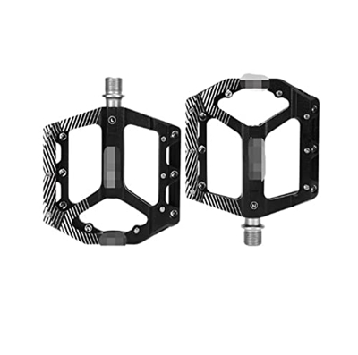 YUAILI Store Ajuste for Pedal de Bicicleta 3 rodamientos Antideslizante MTB Pedales aleación de Aluminio Plano aplicable Impermeable Pedales de Bicicl