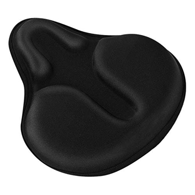 JUJNE Funda de Asiento de Bicicleta, Cojín de Asiento de Bicicleta de Gran Tamaño Funda de Asiento de Bicicleta de Gel Extra Suave Funda de Asiento de