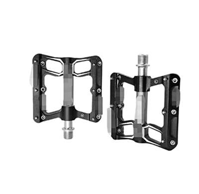YUAILI Store Ajuste for Pedal de Bicicleta 3 rodamientos Antideslizante MTB Pedales aleación de Aluminio Plano aplicable Impermeable Pedales de Bicicl