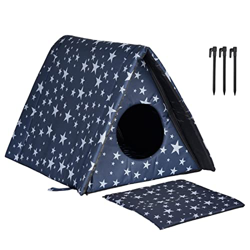 herommy Casa para Mascotas al Aire Libre - Tienda de campaña para Animales Resistente a la Intemperie - Cama Plegable para Gatos, Cama Cubierta para P precio