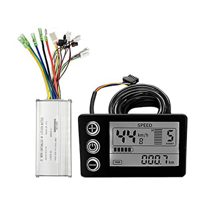 vreplrse Conjunto de controlador de bicicleta eléctrica Componentes de pantalla LCD a prueba de agua