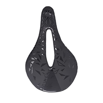 NANXIANG Jisheng Store Accesorios Asiento de Fibra de Carbono Mountain Road Bike Cojín Suave Ultraligero Fácil de Instalar Sillín de Bicicleta Black S