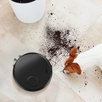 BMHESD Robot aspirador automático - Bot autodetecta escaleras mascotas alergias al pelo de mascotas limpieza robótica del hogar para alfombra piso de 