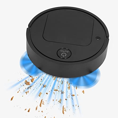 YUMILI Robot Aspirador - 4 en 1 Aerosol Portátil USB Recargable Robot Limpiador de Piso Evitación de Obstáculos Mini Barredora Inteligente para el hog