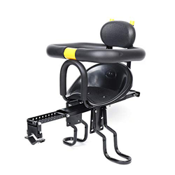 Asiento infantil de aleación de aluminio, para bicicleta de seguridad, asiento delantero para niños, asiento con manillar para bicicleta de montaña, c características
