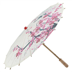 Natudeco Sombrilla de Papel al óleo, Paraguas Decorativo Chino/japonés Pintado a Mano, Parasol de Verano, Boda, Fiesta Nupcial, decoración, Foto, Acce precio