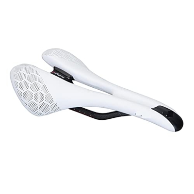NANXIANG Jisheng Store Diseño Hueco 168g Fibra de Carbono Completa EVA Peso de Esponja MTB Road Sillín de Bicicleta Durable Product (Color : White)