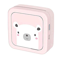 OMIAJE Impresora de Bolsillo portátil Mini Bluetooth Inalámbrica Etiqueta térmica Impresora de Recibos Compatible con Fotos de Estilo Retro Mini Asist en oferta