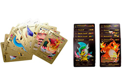 Cartas Pokemon de Colección. Cartas Pokemon Doradas, Negras y Plateadas, Cartas de Alta Potencia, Edición Coleccionista (10 Doradas + 10 Negras) características