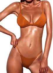 heekpek Tops de Bikini Traje de baño de Playa Push Up Acolchado Bra Bikini Verano Trajes de baño Rayas Tops y Braguitas en oferta