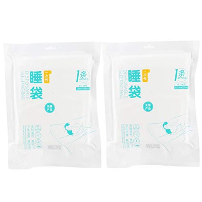 Weojeviy WHIKON Saco de Dormir Portátil Desechable, Saco de Compresión Ligero Suave para Viajar Hotel Exterior Interior(120 * 220cm)