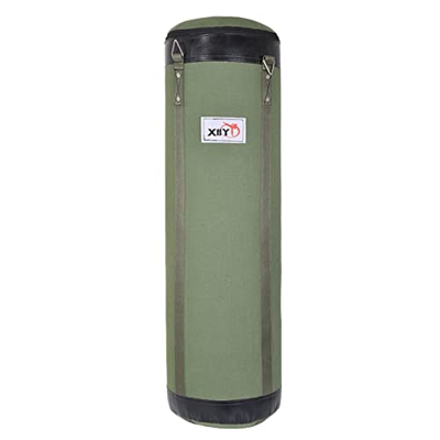 GRASARY Bolsa de boxeo de lona con diseño colgante de alta resistencia, bolsas de boxeo vacías para kickboxing para adultos, fitness, gimnasio, hogar,