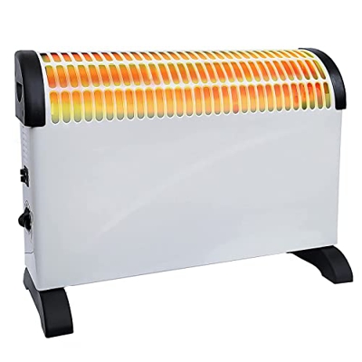 Calentador De Espacio Calefacción Eléctrica, Calentador Eléctrico Móvil, Calefacción De Convección Eléctrica con Termostato, 3 Niveles De Calefacción,