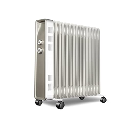 Calentador De Espacio Calentador Eléctrico Calentador, Radiador De Aceite De 15 Aletas, Silencioso, Portátil, Calentador De Espacio con Perilla Eléctr en oferta