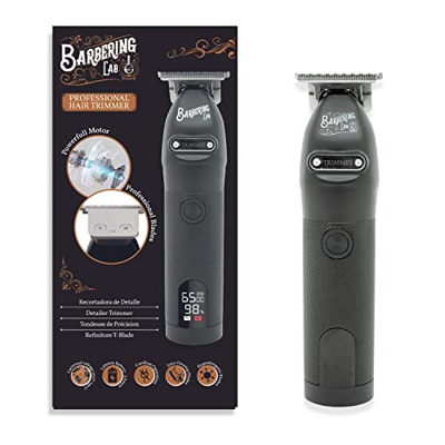 BARBERING LAB Professional Hair Trimmer - Recortadora de Detalle Trimmer, Detailer profesional inalámbrica, Cuchilla en T, Barba, Patillas y Cuello, I