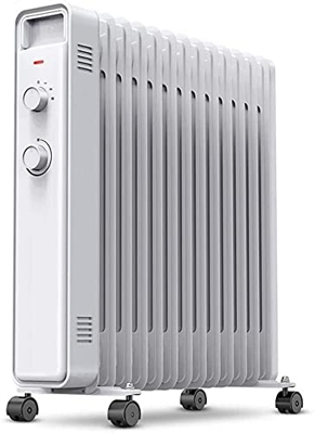 Calentador Eléctrico Portátil, Calentador Eléctrico Radiador De Aceite Calentador Eléctrico 2200 W Calentador De Radiador Lleno De Aceite Eléctrico - 