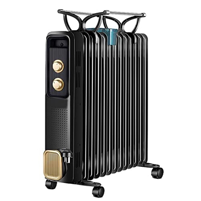 Calentador Eléctrico Calentador De Radiador De Aceite De Calefacción Eléctrica, Calefacción Eléctrica con Termostato, Ahorro De Energía, Calefacción E