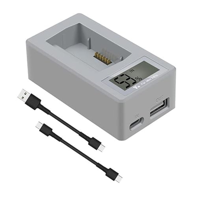 Fenmaru Cargador de batería USB Digital Display Charger Mobile Power Supply Power Bank para dji Mini 3 Pro Drone Accesorios de Carga rápida