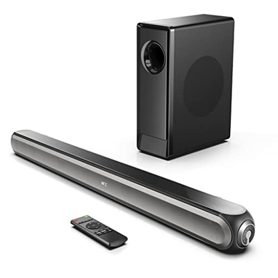 THYKL 24 0w TV Barra de Sonido con Cable y inalámbrico Bluetooth 50 Altavoz de Cine en casa, Barra de Sonido estéreo, subwoofers incorporados.