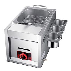 Freidora De Gas para Exteriores, Freidora De Escritorio Multifuncional Freidora De Gas Licuado De Petróleo para Cocinar Papas Fritas Aros De Cebolla P en oferta