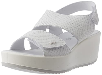 Igi&Co Dcd 16678, Sandalias de tacón de cuña Mujer, Bianco, 40 EU